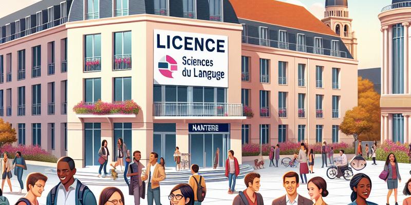 Licence Sciences du Langage à Nanterre : Programme et Avis Licence Sciences du Langage à Nanterre : Programme et Avis