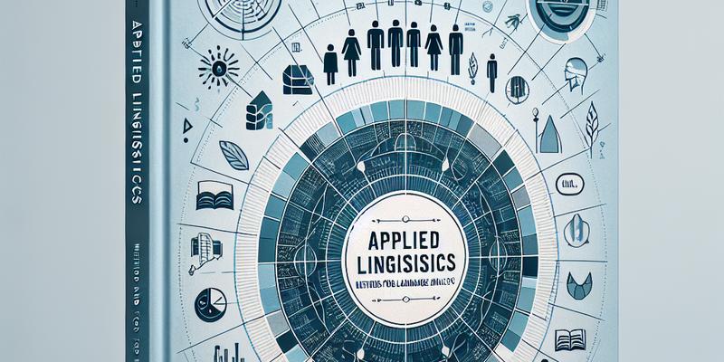 Linguistique Appliquée : Méthodes et Outils pour l'Analyse du Langage Linguistique Appliquée : Méthodes et Outils pour l'Analyse du Langage